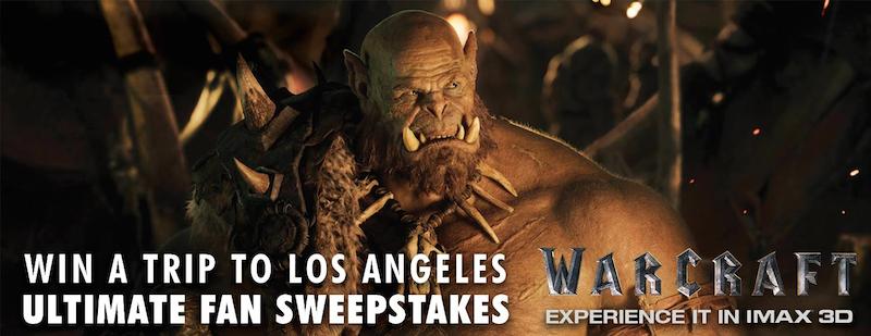 IMAX Warcraft Sweepstakes May 2016